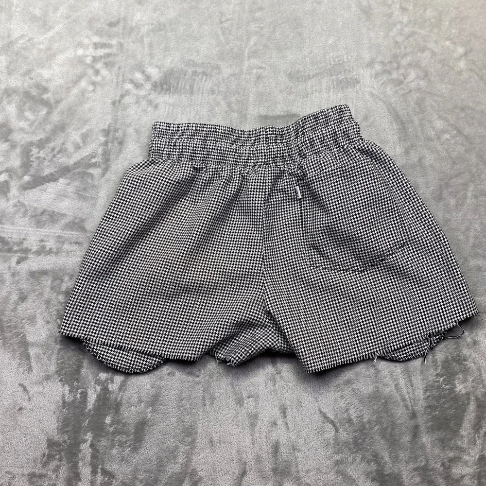 Uncommon Threads Houndstooth Elastic Waist Shorts Black White Style 4000 Mens‎ M